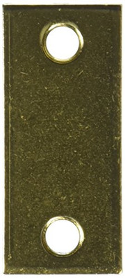 Don-Jo EF160BP EF 160 Steel Filler Plate, Brass Plated, 1" Width x 2-1/4" Height (Pack of 10)