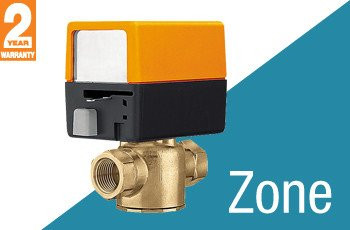 Belimo 187227 | ZONE320N-35+ | Zone Valve | 0.75" | 3 Way | 3.5 Cv | w/ Spring Return | 24V | On/Off | SW