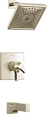 Delta T17474-PN Faucet Zura Monitor 17 Series H2Okinetic Tub and Shower Trim, Polished Nickel