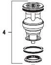 CN-1002-A 0314016 SLOAN CLOSET PISTON W/ MAIN SEAT Sloan 25420