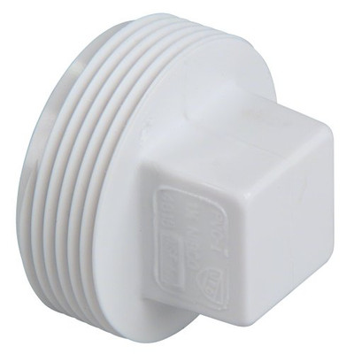 "Nibco" 4818112 NIBCO 4818 Series PVC DWV Pipe Fitting, Plug, 1-1/2" NPT Male