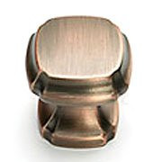 SCHAUB 882-AN & Co. Empire 1 3/8" Square Knob - Antique Nickel