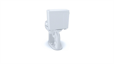 Toto CST453CUFRG#01 Toto Drake Ii 1G Round Front Bowl Rhtank C453Cufg+St453UrCotton White