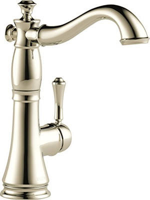 Delta 1997LF-PN Delta Cassidy Single Handle Bar Prep Faucet Polished Nickel
