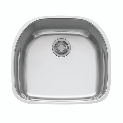 Franke PRX11021  Prestige 22 1/4" x 19 7/8" x 9 1/16" 18 Gauge Undermount Single Bowl Stainless Steel Kitchen Sink
