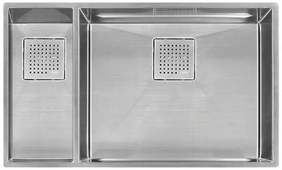 Franke PKX160LH  Stainless Steel PEAK Sink Collection PEAK Sink Collection Kitchen Sink Double Basin Stainless Steel