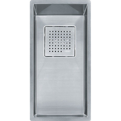 Franke PKX1108 Peak 14 9/16" x 17 3/4" x 9 5/8" 16 Gauge Undermount Single Bowl Stainless Steel Kitchen Sink