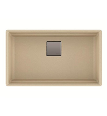 Franke PKG11031CHA  Peak Granite Undermount Single Bowl Kitchen Sink, Champagne