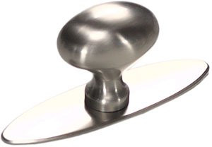 SCHAUB 719-FB & Co. Traditional 1 3/8" Oval Knob - Flat Black