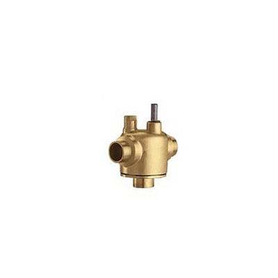 CALEFFI 278987 Z-One 3-Way Diverting Sweat Low-Lead Brass Valve Body, 1/2-Inch Connections