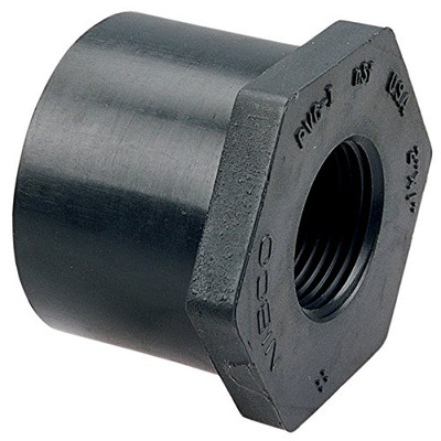 "Nibco" 4518311234 Nibco Nibco 1-1/2" x 3/4" SPG x Thread PVC SCH80 Flush Reducer Bushing