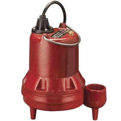Liberty Pumps LE51M-2 LE51M Manual Submersible Sewage Pump 1/2HP, 115V, 10' Cord, 2" discharge