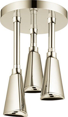 Delta 57140-PN Universal Showering Components H2Okinetic Pendant Raincan Shower Head 146818