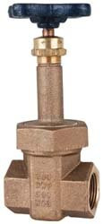 "Nibco" T174A112 Nibco T-174-A Bronze 2-Port Block Pattern Gate Valve, 1-1/2"