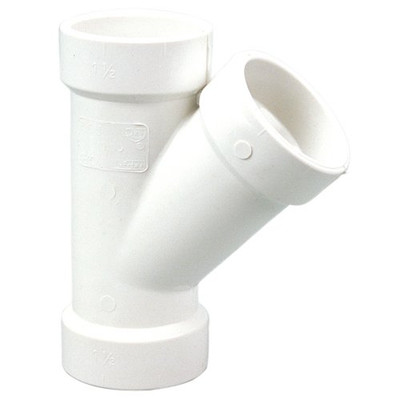 "Nibco" 4810442 NIBCO 4810 Series PVC DWV Pipe Fitting, Wye, 4" x 4" x 2" Hub