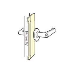 Don-Jo BLP210SL BLP 210 12 Gauge Steel Latch Protector, Silver Coated, 3-1/4" Width x 10" Height, For Key-In-Lever Locks (Pack of 10)