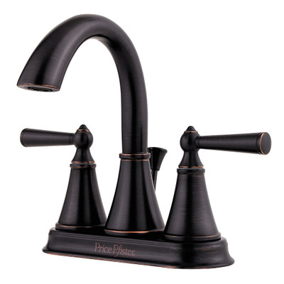 Pfister PLG48GL0Y  Saxton 2-Handle 4" Centerset Bathroom Faucet in Tuscan Bronze, 1.2gpm
