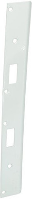 Don-Jo AST21346WH Series-18 13 Gauge Steel Center Double Hole Version Armor Strike, 1-3/4" Width x 18" Height, White (Pack of 10)