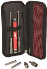 48-20-7497 SDS PLUS INSTALL KIT FOR TAPCON SCREWS / CONCRETE SCREWS 1/4^ HEX DRIVE BIT DRIVE SLEEVE 3/16 & 5/32 HEX ROTARY HAMMER DRILL BITS #2 & #3 PHILLIPS BITS MILWAUKEE ELECTRIC TOOL CORP 1034774
