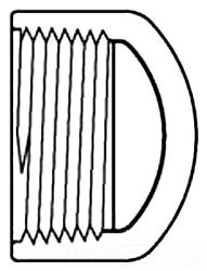 848-015 1-1/2 IPS CAP PVC SCH-80 SPEARS MFG. CO. 9590