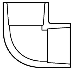 806-005 1/2 SXS 90-ELL PVC SCH-80 SPEARS MFG. CO. 9341