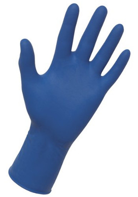 SAS Safety 3563122 ® THICKSTER™ DISPOSABLE POWDER-FREE LATEX GLOVES, XX-LARGE, DARK BLUE, 14 MIL, 50 GLOVES PER BOX