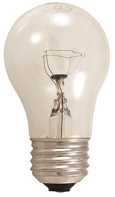 OSRAM SYLVANIA 2489074 SYLVANIA INCANDESCENT APPLIANCE LAMP A15, 40 WATT, 120 VOLTS, MEDIUM BASE, CLEAR, CASE OF 12