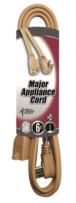 COLEMAN CABLE 647515 3536 14/3 General-Use Appliance Extension Cord, 15-Feet