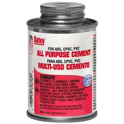 OATEY 451017  All Purpose Medium Body Cement, 32 oz Can, Milky Clear (Case of 12)