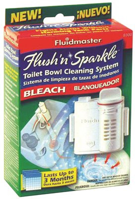 FLUIDMASTER 191129  Flush 'n Sparkle Automatic Toilet Bowl Cleaning System, Bleach
