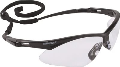 Kimberly Clark 295864 Jackson Safety 3000355 V30 Nemesis Safety Glasses Black Frame / Clear FogGard Plus Lens (19805)()