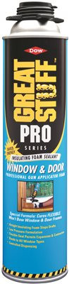 DOW CHEMICAL 441222 GREAT STUFF™ PRO WINDOW AND DOOR EXPANDING SPRAY FOAM SEALANT ADHESIVE