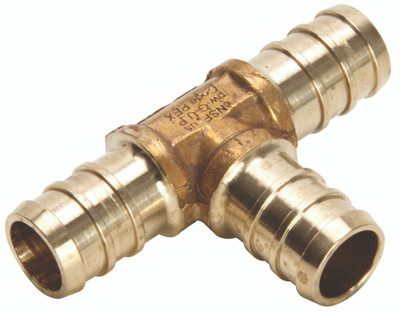 Zurn 101930 GIDDS- Brass Pex Tee 1" Lead Free