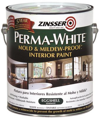 RUSTOLEUM 800212 Perma White Mold And Mildew Proof Interior Paint Eggshell