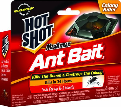 SPECTRUM BRANDS 2479902 HOT SHOT® MAXATTRAX® ANT BAIT, PACK OF 4 BAIT STATIONS