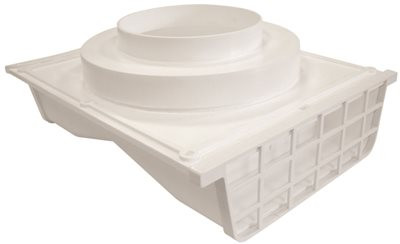 LAMBRO INDUSTRIES 272282 PLASTIC DOUBLE SIDED UNDER EAVE VENT, 4" OR 6", WHITE
