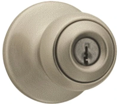 KWIKSET 558817 400P 15 6AL RCS 94002-407 Polo Keyed Entry Knob, Satin Nickel