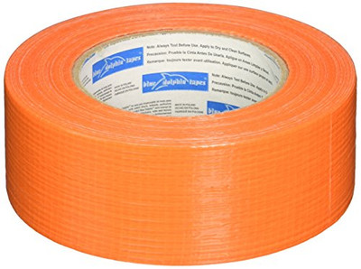 LINZER 1030869 BLUE DOLPHIN™ ROUGH SURFACE EXTERIOR TAPE, 2 IN., 1.88 IN. X 54.6 YD., ORANGE