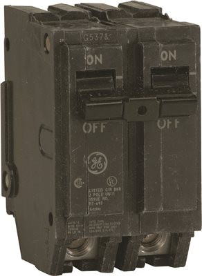 G.E. 608102 GE Appliances Circuit Breaker, 2-Pole 60-Amp Thick Series