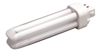 OSRAM SYLVANIA 685437 SYLVANIA DULUX® D/E ECOLOGIC® PL TYPE COMPACT FLUORESCENT LAMP, T4X2, DUAL TUBE, 18 WATT, 3500K, 82 CRI, G24Q-2