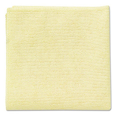 Rubbermaid 293354 Commercial Microfiber economy cloth, 16"X16", Yellow (Pack of 24)