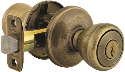 KWIKSET 803009 3/PACK CORPORATION 400T56ALRCSK3BX TYLO ENTRY K3 ANTIQUE BRASS BX