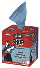 LAGASSE BROTHERS 299521 SCOTT® SHOP TOWELS IN DISPENSER BOX BLUE 200 PER PACK