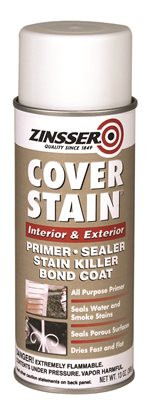 RUSTOLEUM 800201 Flat White Cover Stain Oil-Base Primer Sealer Spray [Set of 6]