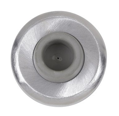 TELL MANUFACTURING 3559975  Concave Wall Stop, Satin Stainless Steel Wrought, 2-1/2" Diameter