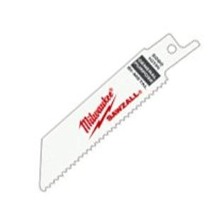MILWAUKEE 2488090 6" 10 TPI Super Sawzall Blade (495-) Category: Reciprocating Saw Parts and Accessories