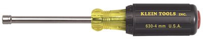 Klein Tools 823019  1/2-Inch Cushion-Grip Hollow-Shank Nut Driver with 3-Inch Shank