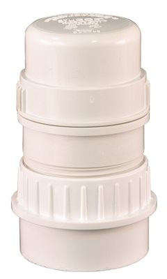 IPS CORPORATION 301017 Studor REDI-VENT Air Admittance Valve, 1-1/2" or 2" PVC Adapter, White