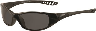 Kimberly Clark 295868 JACKSON SAFETY V40 HELLRAISER SAFETY GLASSES, BLACK FRAME WITH SMOKE LENS