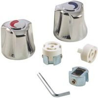 NATIONAL BRAND ALTERNATIVE 2463963 Danco Small Canopy Faucet Handles in Chrome, 2-Pack